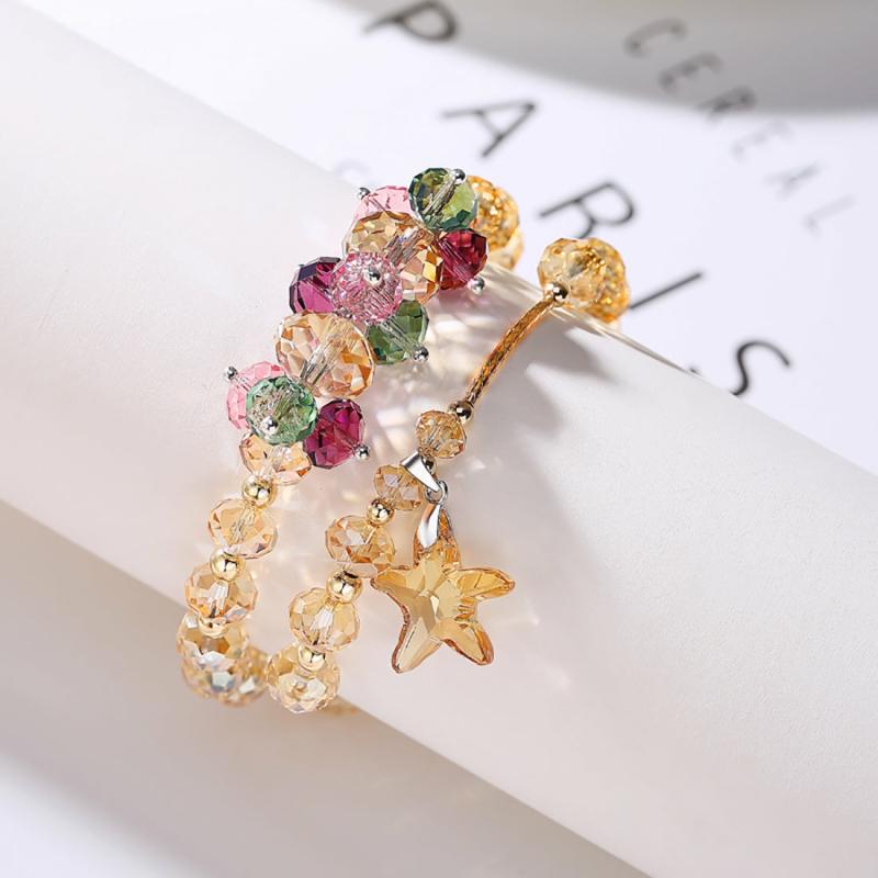 Jewelry & Accesories | Elegant Crystal Bracelet Fashion & Beauty Champagne