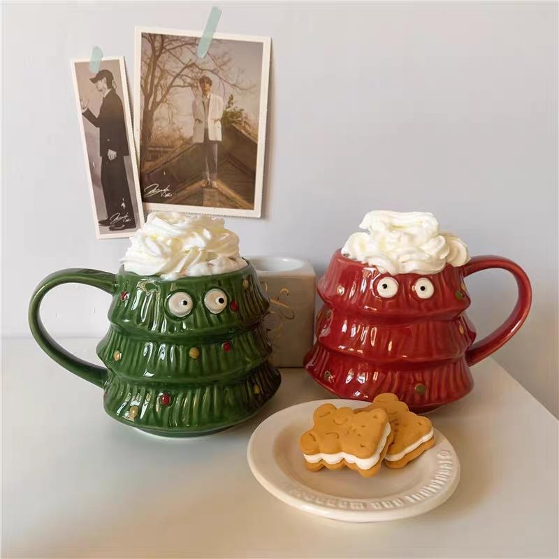 Mugs & Cups | Christmas Tree Mug Home & Lifestyle Green