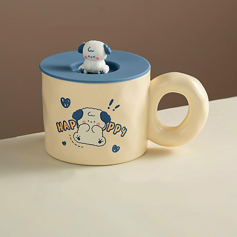 Mugs & Cups | Cute Cartoon Puppy Ceramic Mug Home & Lifestyle Mugs & Cups