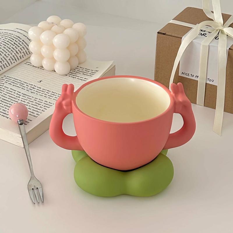 Mugs & Cups | Peach Ceramic Mug Home & Lifestyle Mugs & Cups